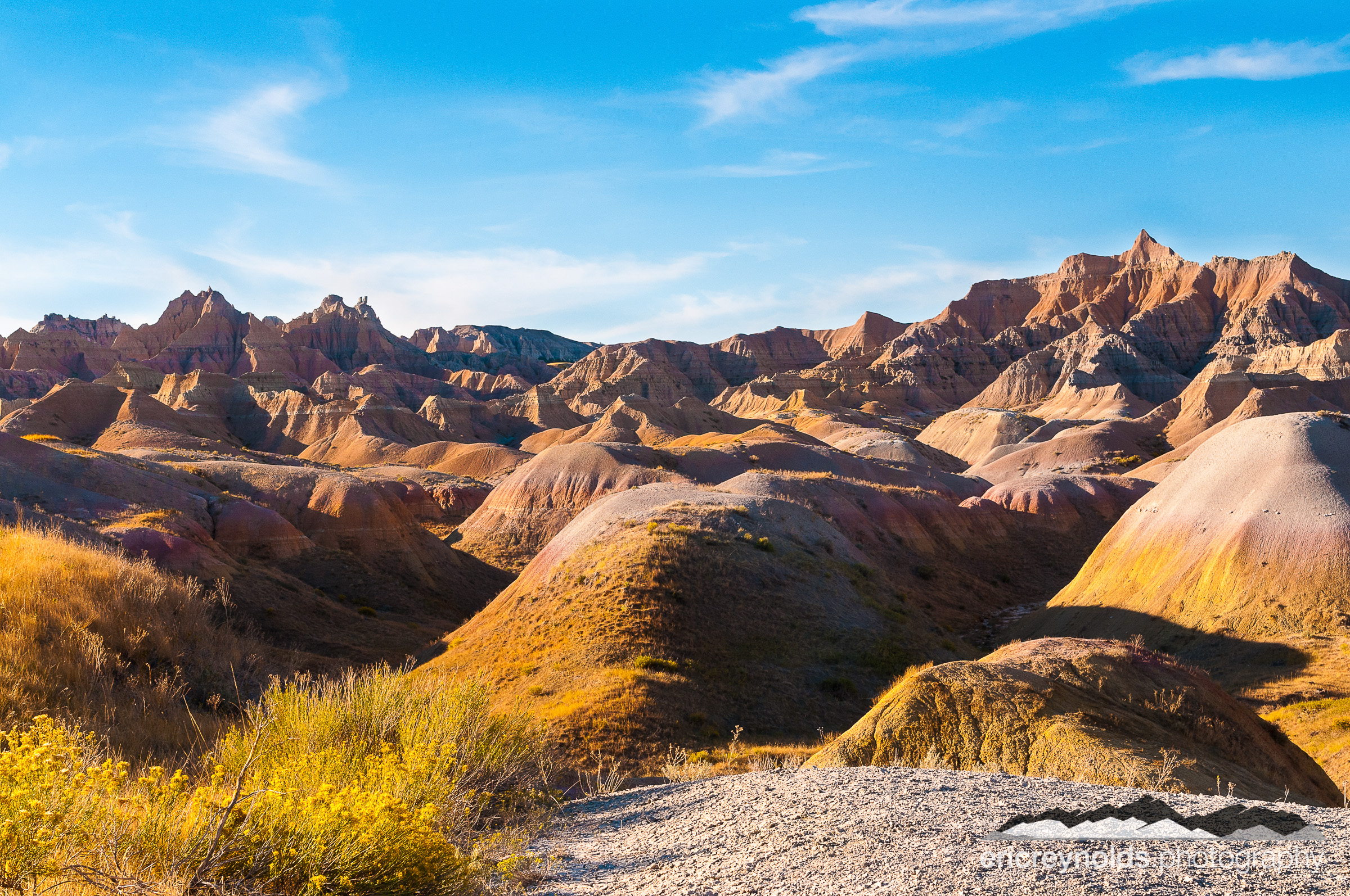 Yellow Mounds in the Badlands by Eric Reynolds - Landscape Photographer