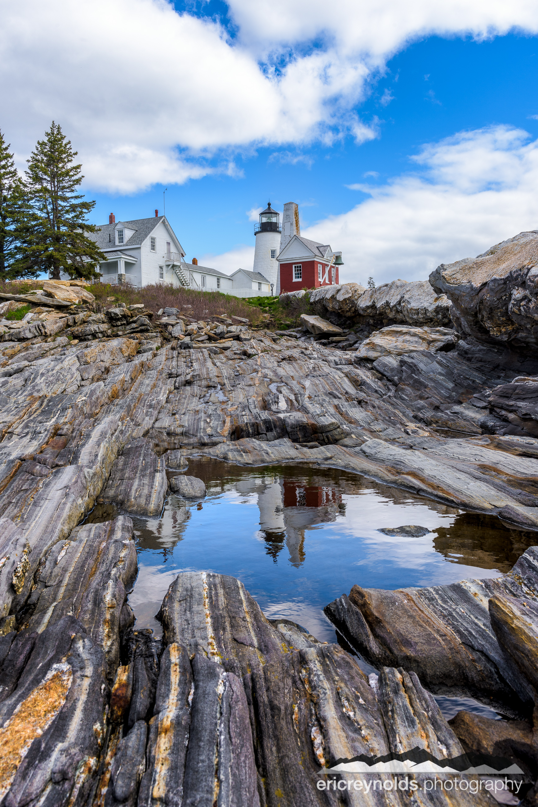 Reflection of Pemaquid Point Lighthouse by Eric Reynolds - Landscape Photographer