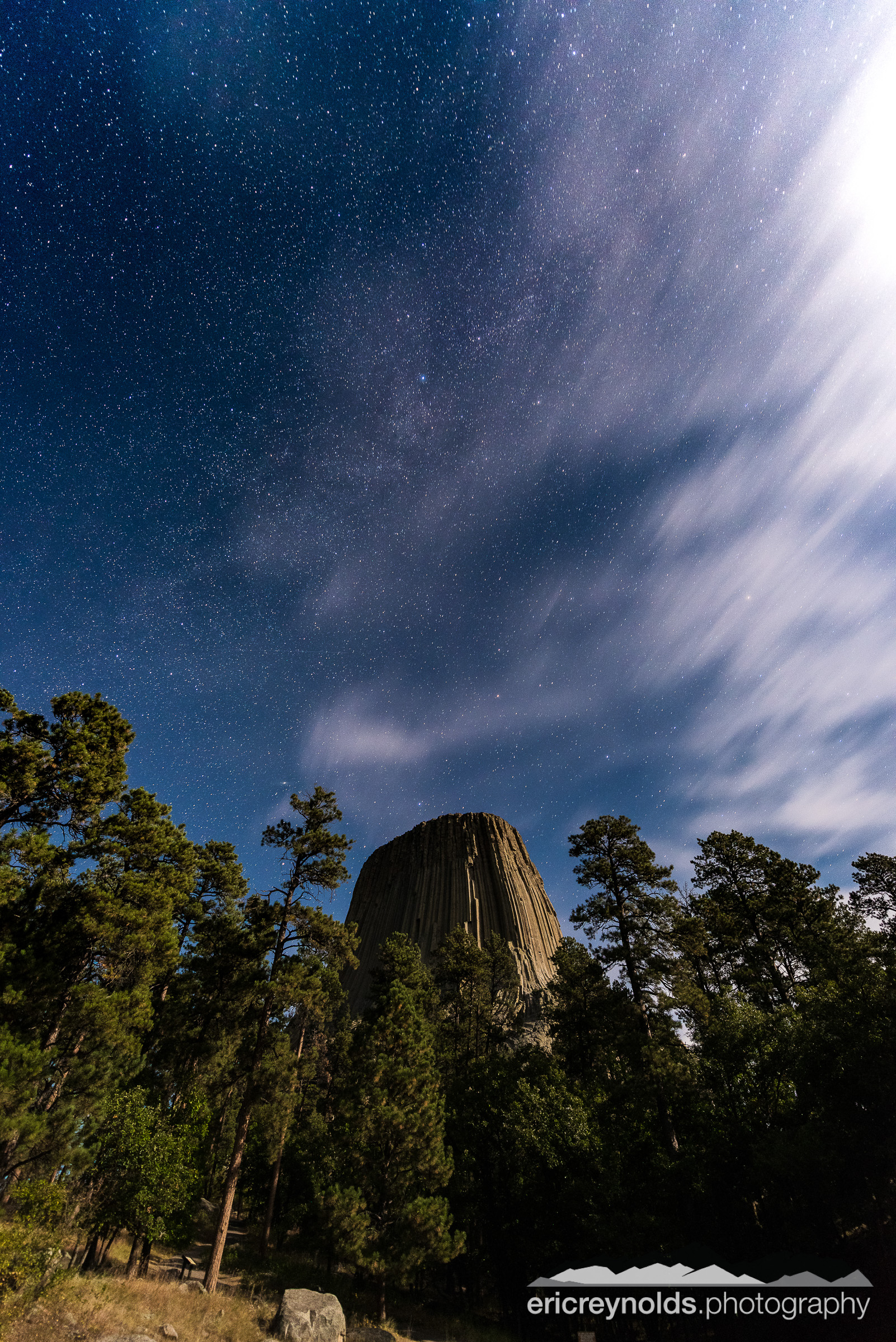 Devils Towers by Moonlight by Eric Reynolds - Landscape Photographer