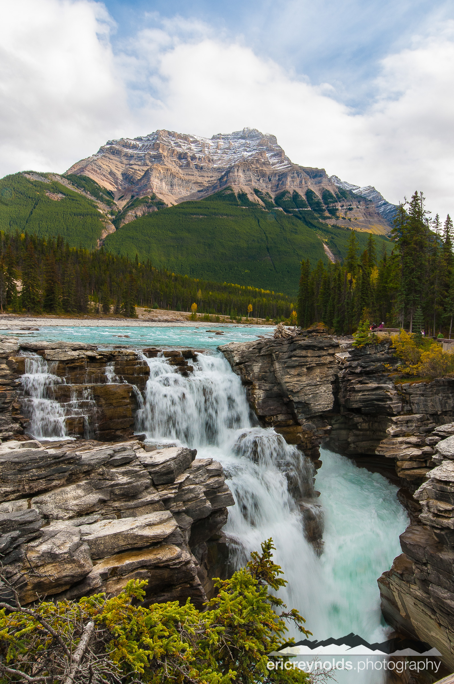 Mt. Athabasca & Athabasca Falls by Eric Reynolds - Landscape Photographer