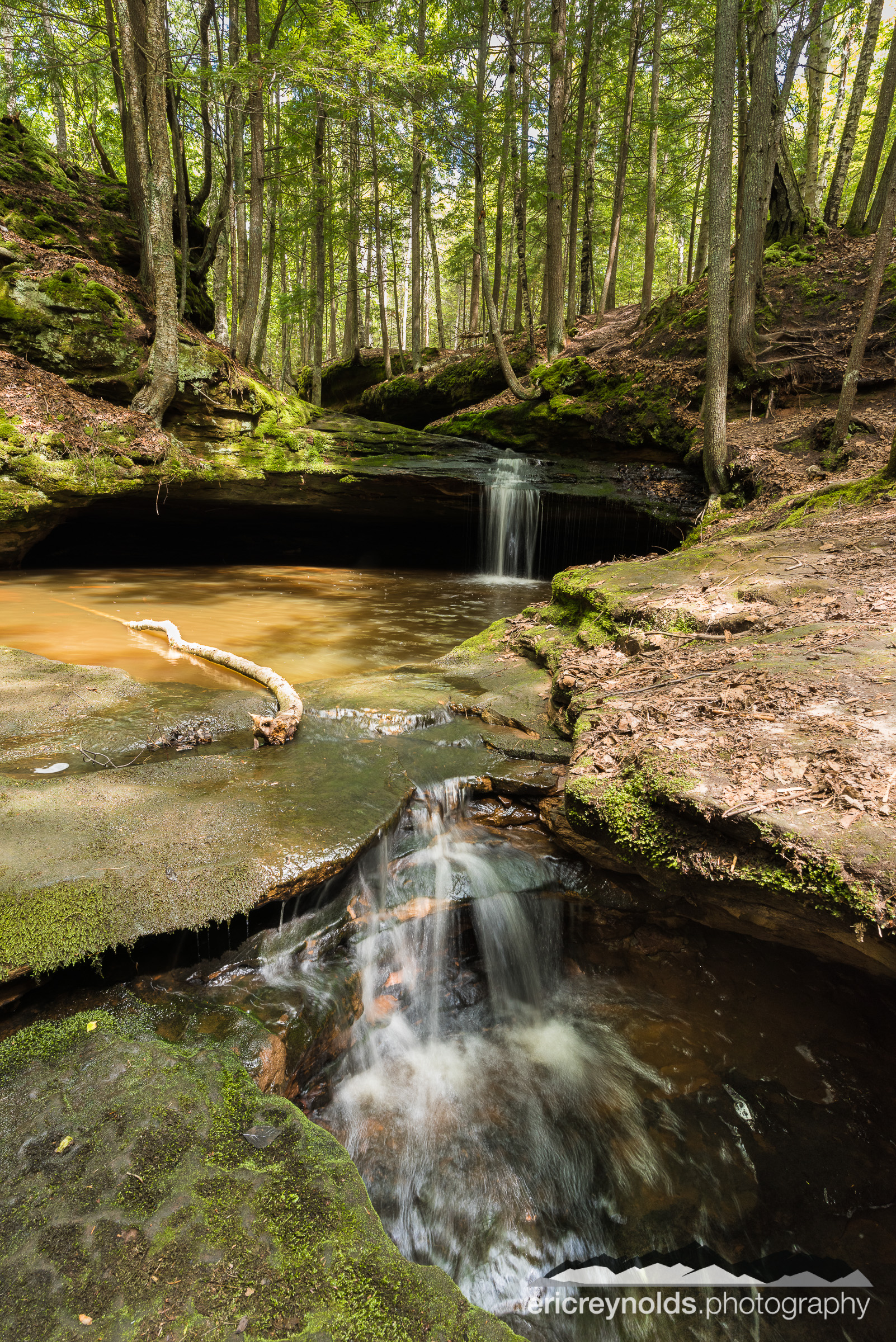 Small Waterfall in Echo Dells by Eric Reynolds - Landscape Photographer