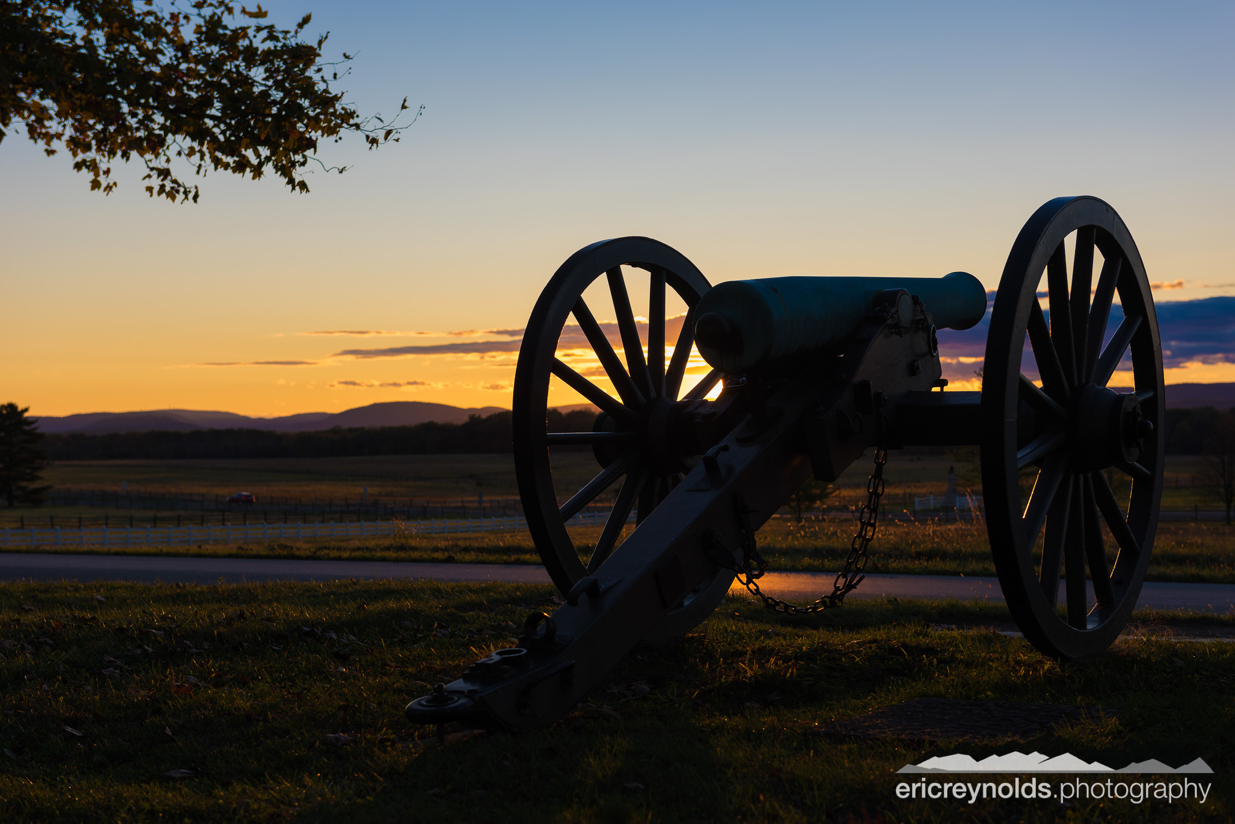 A Lone Cannon at Sunset by Eric Reynolds - Landscape Photographer