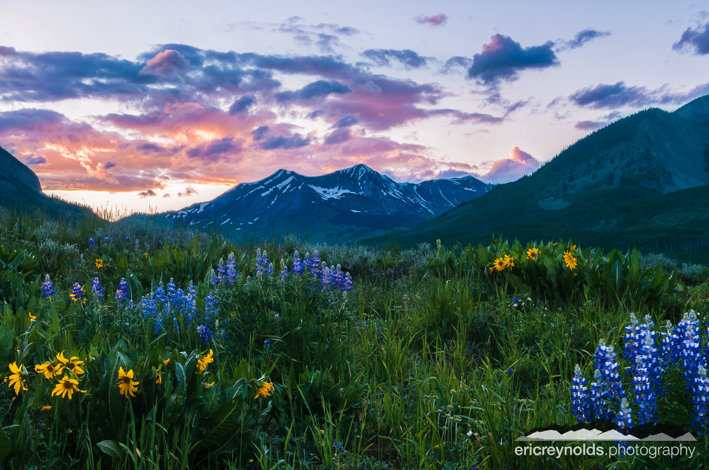 Sunset from Gothic Road Overlook by Eric Reynolds - Landscape Photographer